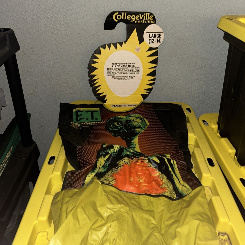 Universal Studios E.T. The Extra Terrestrial Costume No Mask 1982 Child L 12-14‎